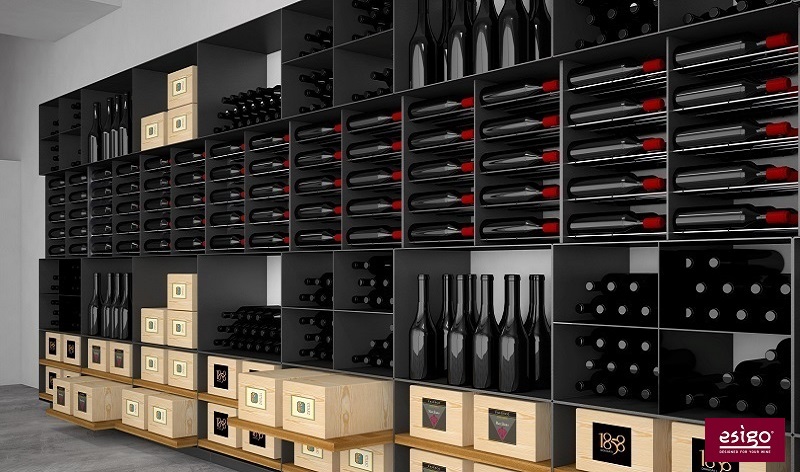 Esigo 2 Box steel wine rack