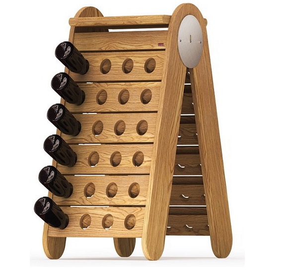 Esigo 3 Classic Champagne wooden wine rack